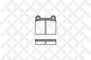 Комплект тормозных колодок, дисковый тормоз 017 000-SX Stellox