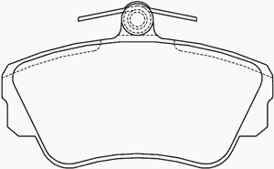 Комплект тормозных колодок, дисковый тормоз MDB1466 Mintex