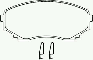 Комплект тормозных колодок, дисковый тормоз MDB1830 Mintex