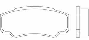 Колодки тормозные задние дисковые к-кт для Citroen Jumper 244 2002-2006 MDB2540 Mintex