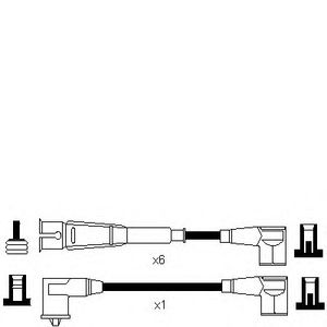 Przewody wysokiego napiД™cia, komplet 73663 Intermotor
