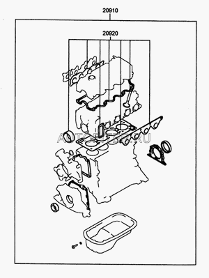 Прокладки двигателя (к-т) 2091022AC0 Hyundai-Kia