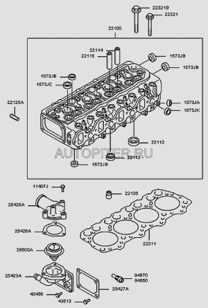ФЛАНЕЦ СИСТЕМЫ ОХЛАЖДЕНИЯ 2542545000 Hyundai-Kia