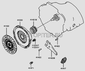 Сальник вилкы сцепления Porter 2/H1 (Hyundai/Kia) 414274A000 Hyundai-Kia