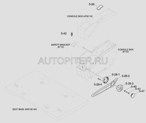 Рычаг блокировки системы управления 71q621450 Hyundai-Kia