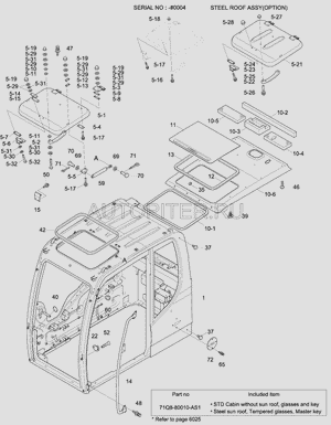 Крышка люка 72q602510 Hyundai-Kia