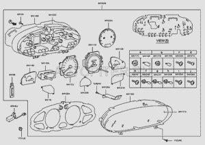 Часы электронные щитка приборов MK 941155H000 шт 941155H000 Hyundai-Kia