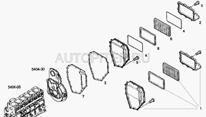 Прокладка задней крышки ДВС CURSOR 10-13 паронит оригинал 500383189 Iveco