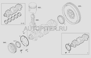 Шестерня считывания оборотов коленвала Fiat DUCATO 2.3JTD RUS 244/250 06- 504006422 Iveco