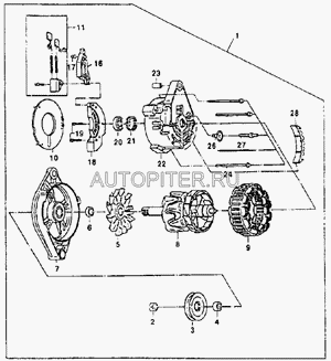 Упор ротора генератора (EF-TYPE) /// 210561 General Motors