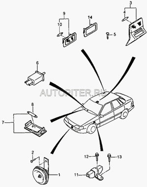 ПЛАФОН ОСВЕЩЕНИЯ САЛОНА,БЛОК ЧАСОВ E 96162810 General Motors