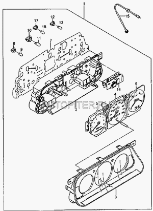 Трос спидометра 96182122 General Motors