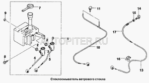 Насос стеклоомывателя 96190259 General Motors