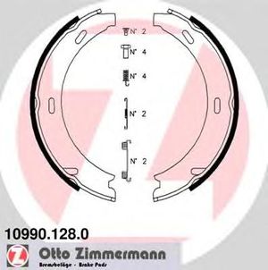 Колодки ручного тормоза к-кт для Mercedes Benz W245 B-klasse 2005-2011 10990.128.0 Zimmermann