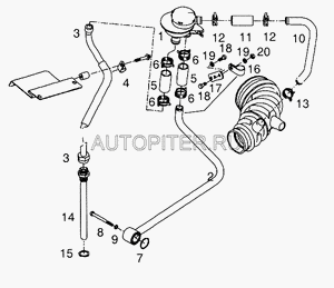 Обратный маслопровод Масляная ванна 51057025948 Man
