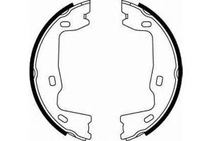 Комплект тормозных колодок, стояночная тормозная система