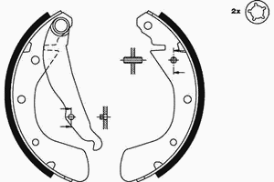 Комлект тормозных накладок