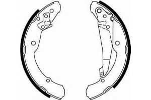 Колодки барабанные к-кт для VW Polo (Sed RUS) 2011>