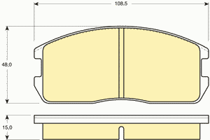 Комплект тормозных колодок, дисковый тормоз