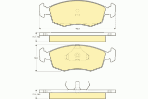 Комплект тормозных колодок, дисковый тормоз