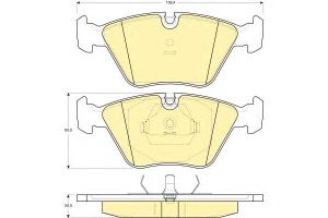 Комплект тормозных колодок, дисковый тормоз