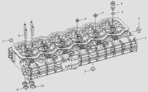 Стакан форсунки медный L68 FAW 1003016a29d Faw