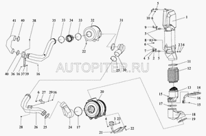 Фильтр воздушный(J5,J6,3250) 110907050A Faw