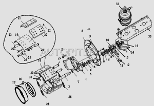 Накладка тормозная задняя 16 отв. длинная Ф6 МОСТ R16T230W FAW 2011 3502407a0e Faw