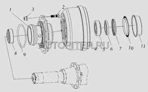 Щиток маслоотражательный боротового редуктора с 2011 г 3502431a0e Faw