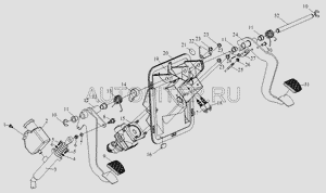 Тормозной клапан и соединение трубы в сборе 351401050A Faw