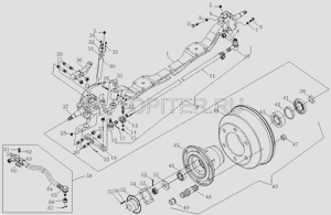 Наконечник рулевой тяги FOTON-1039 продольной 1102930000043 Foton