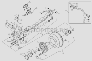 Наконечник рулевой тяги FOTON-1039 продольной 1102930000043 Foton