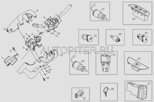 Датчик акселератора Фотон-1069 1b18037300032 Foton
