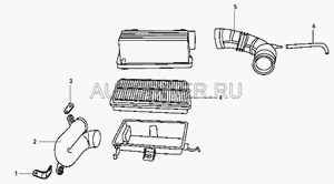 ФИЛЬТР ВОЗДУШНЫЙ В СБОРЕ С КОРПУСОМ GW SAFE ЕВРО 3 1109110f04 Great Wall