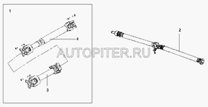 Карданный вал 2201120B06 Great Wall