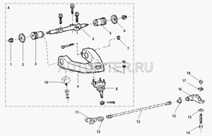 Сайлентблок верхнего рычага DEER SAFE 4/4 2904140F00 Great Wall