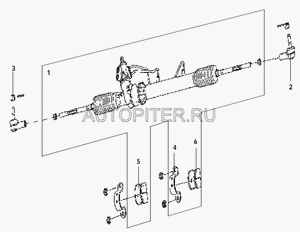 Подушка рулевой рейки правая Great Wall Hover 3411113k00 Great Wall