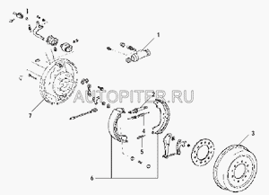 пружина задних колодок нижняя Great Wall Deer, Saf 3502111F00 Great Wall