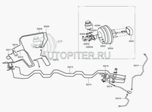 ТРОЙНИК ТОРМОЗНОЙ СИСТЕМЫ ПЕРЕД HOVER  - 3506011-K 3506011K00 Great Wall