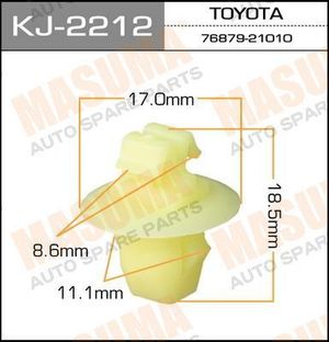 покер пластмассовый крепежный KJ-2212 Masuma 1шт kj2212 Masuma