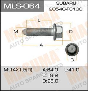Ѕолт амортизатора Subaru mls064 Masuma