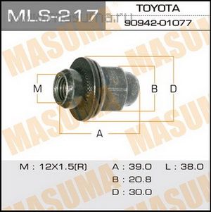 Гайки masuma mls217 Masuma