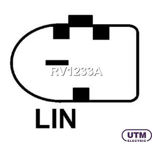 Реле генератора A, VW 14-- 1.6-2.0TDI (щетки в сборе) RV1233A Utm