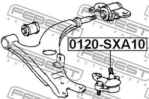 Опора шаровая нижняя передней подвески для Toyota RAV 4 1994-2000