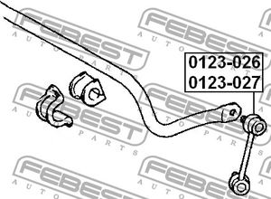 Тяга стабилизатора задняя правая (TOYOTA RAV4 ACA2