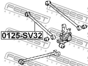 Тяга задняя поперечная правая для Toyota Camry V10 1991-1996 0125SV32 Febest