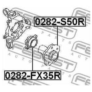 Подшипник задней ступицы для Infiniti FX (S50) 2003-2007 0282FX35R Febest