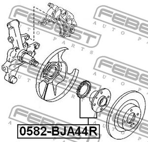 Ступица колеса 0582bja44r Febest