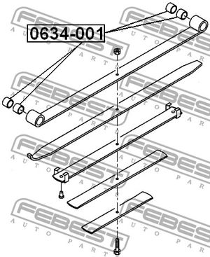 Сайлентблок подвески Isuzu Elf 0634001 Febest