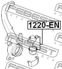 Опора шаровая передней подвески для Kia Carens 2006-2012 1220en Febest